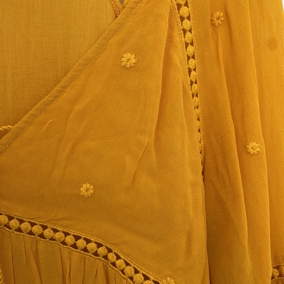 Sézane alana dress size 40 color saffron - Picture 7 of 10